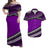 Polynesian Matching Dress and Hawaiian Shirt Simple Purple No.2 LT6 Purple - Polynesian Pride