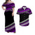 Polynesian Matching Dress and Hawaiian Shirt Simple Purple No.1 LT6 Purple - Polynesian Pride