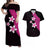 Polynesian Matching Dress and Hawaiian Shirt with Plumeria Flower Pink LT6 Pink - Polynesian Pride