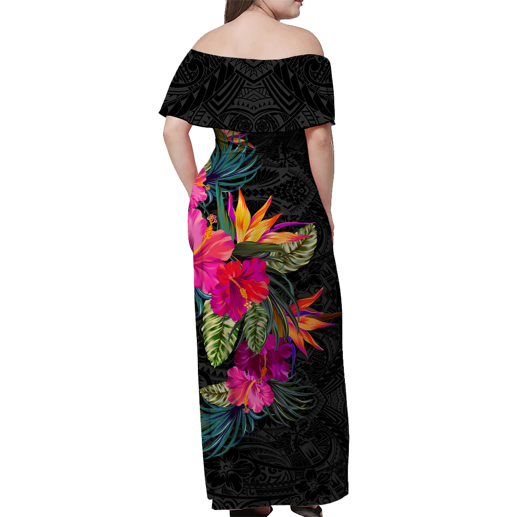 Polynesia Polynesian Hibiscus Tribal Matching Dress and Hawaiian Shirt - LT12 - Polynesian Pride