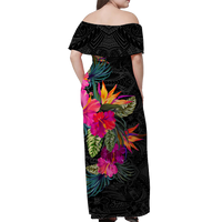 Samoa Polynesian Hibiscus Matching Dress and Hawaiian Shirt LT12 - Polynesian Pride