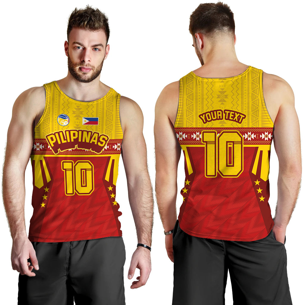 Philippines Basketball Men Tank Top Gilas Pilipinas LT03 Yellow - Polynesian Pride