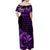 Polynesian Matching Dress and Hawaiian Shirt Hawaii Kakau Kanaka with Tribal Hammerhead Shark Purple LT14 - Polynesian Pride