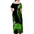 Tokelau Matching Dress and Hawaiian Shirt Tokelauan Tatau with Badge Green LT14 - Polynesian Pride