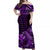 Polynesian Matching Dress and Hawaiian Shirt Hawaii Kakau Kanaka with Tribal Hammerhead Shark Purple LT14 - Polynesian Pride