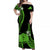 Tokelau Matching Dress and Hawaiian Shirt Tokelauan Tatau with Badge Green LT14 - Polynesian Pride