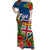 Fiji Islands Matching Hawaiian Shirt and Dress Tropical Flowers and Tapa Pattern LT9 - Polynesian Pride