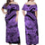 Matching Hawaiian Outfits For Couples Polyneisian Happy Father Day Dress and Hawaiian Shirt I Love You Dad Tribal Purple LT9 - Polynesian Pride