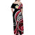 Plumeria Polynesian Matching Dress and Hawaiian Shirt Trending Red LT6 - Polynesian Pride