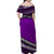 Polynesian Matching Dress and Hawaiian Shirt Simple Purple No.2 LT6 - Polynesian Pride