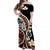 Plumeria Polynesian Matching Dress and Hawaiian Shirt Trending Brown LT6 - Polynesian Pride