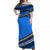 Polynesian Matching Dress and Hawaiian Shirt Simple Blue LT6 - Polynesian Pride