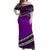 Polynesian Matching Dress and Hawaiian Shirt Simple Purple No.2 LT6 - Polynesian Pride