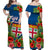 Fiji Islands Matching Hawaiian Shirt and Dress Tropical Flowers and Tapa Pattern LT9 - Polynesian Pride