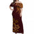 Hawaii Summer Matching Dress and Hawaiian Shirt Mix Polynesian Brown LT6 No Shirt Brown - Polynesian Pride