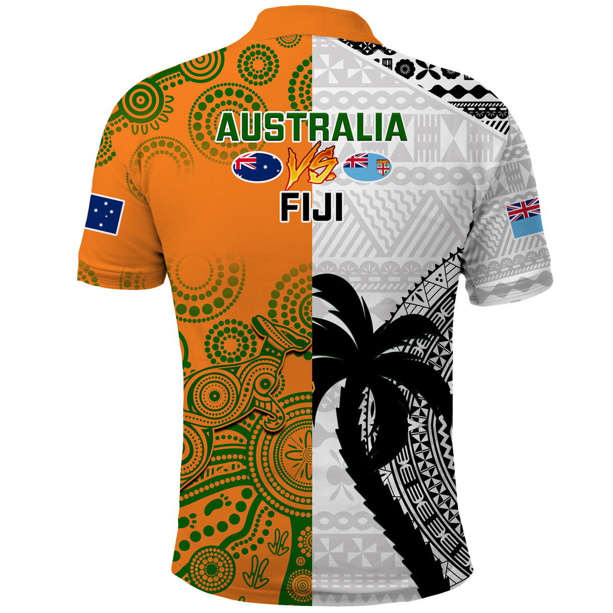 Fiji And Australia Rugby Polo Shirt World Cup 2023 Together LT14 - Polynesian Pride