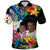 Custom Photo Polynesian Shark Tattoo Polo Shirt Beauty Pacific Flowers CTM09 - Polynesian Pride