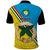 Torba Province Custom Polo Shirt With Photo Vanuatuan Boar's Tusk Flag Multicolored CTM09 - Polynesian Pride