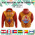 Custom French Polynesian Hoodie Five Groups Of Islands Flag Plumeria Polynesian Tribal CTM14 - Polynesian Pride