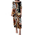 Plumeria Polynesian Puletasi Dress Trending Brown LT6 Long Dress brown - Polynesian Pride