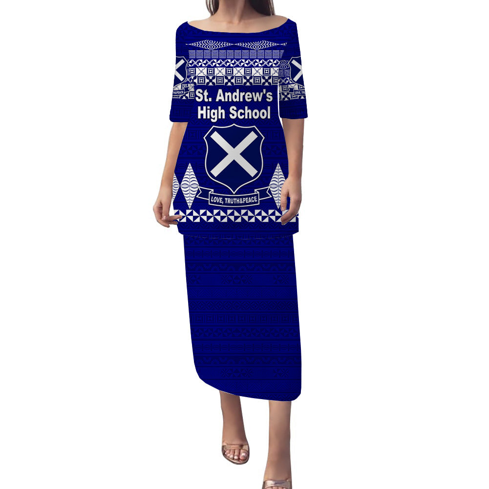 St. Andrew's High School Puletaha Dress Simple Tongan Kupesi LT8 - Polynesian Pride