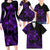 Polynesian Matching Outfit For Family Plumeria Flowers Long Sleeve Bodycon Dress Hawaiian Shirt Polynesian Tribal Purple Vibe LT9 - Polynesian Pride