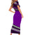 Polynesian Couples Matching Outfits Combo Bodycon Dress And Hawaii Shirt Simple Purple No.2 LT6 - Polynesian Pride