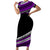 Polynesian Couples Matching Outfits Combo Bodycon Dress And Hawaii Shirt Simple Purple No.1 LT6 - Polynesian Pride