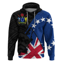 Cook Islands Special Grunge Flag Pullover Hoodie - Polynesian Pride