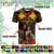 Custom Photo Papua New Guinea Provinces T Shirt Flag With Polynesian Tropical Flowers CTM14 - Polynesian Pride