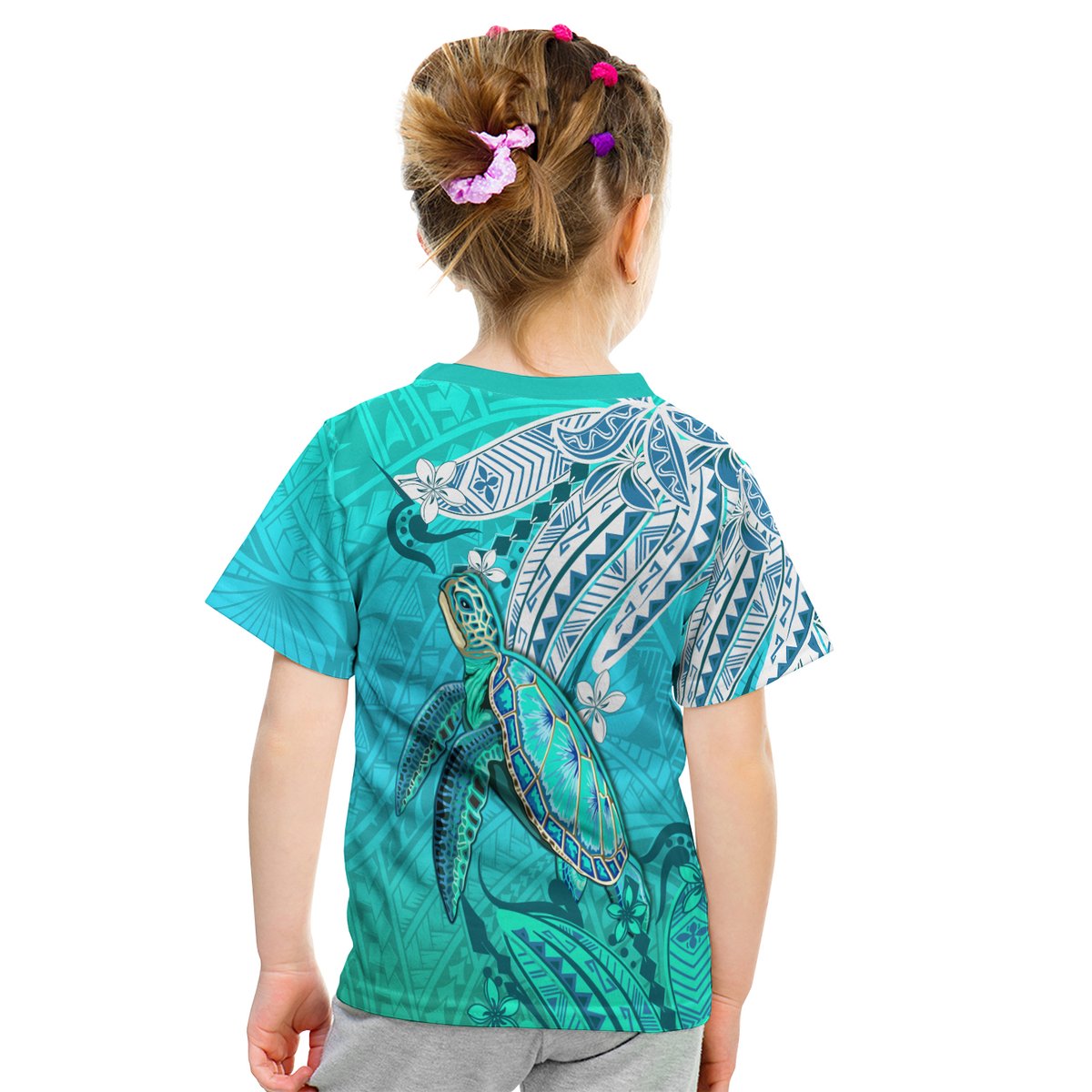 Hawaiian Islands T Shirt Kid Turtle Mix Hawaii Polynesian LT13 - Polynesian Pride