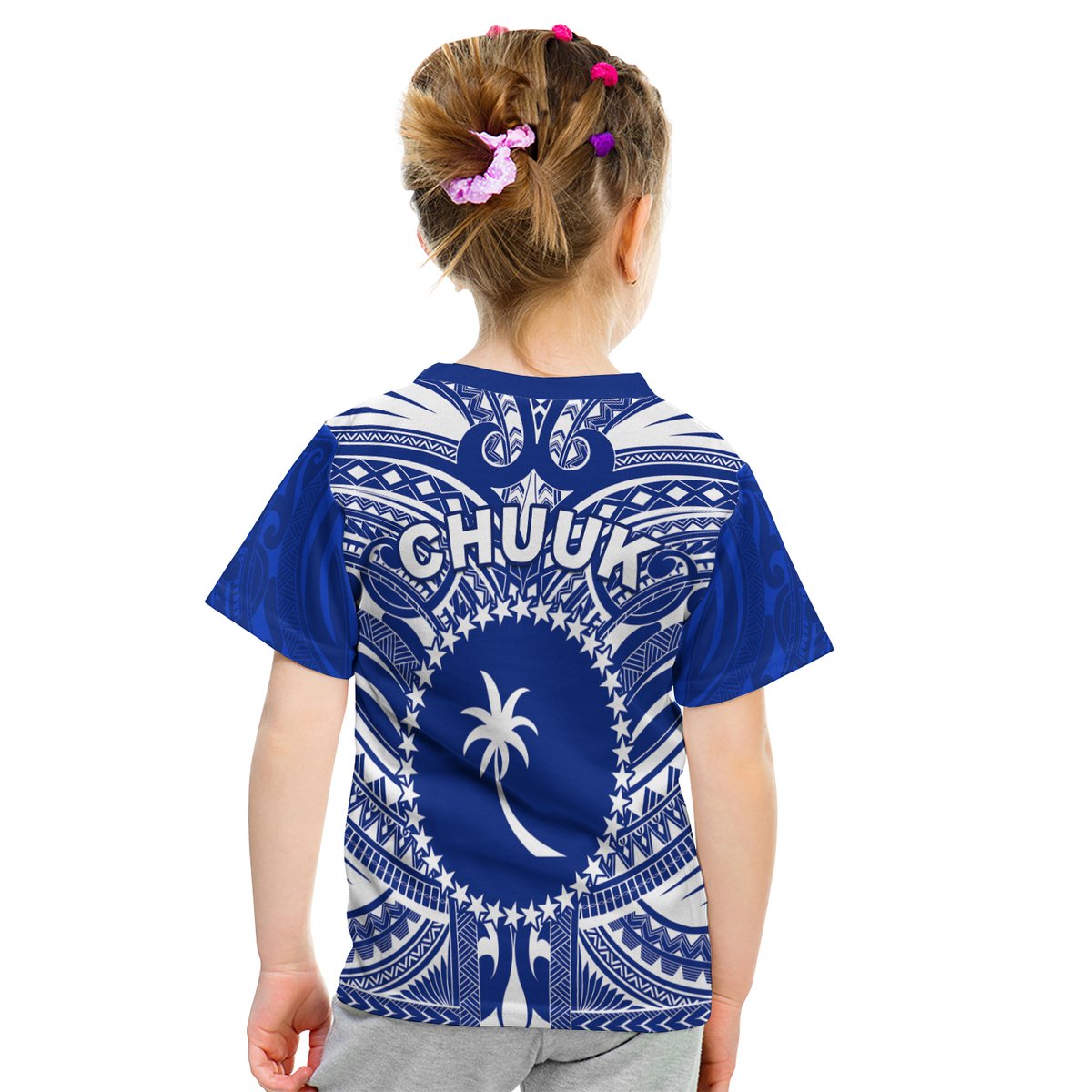 Chuuk T Shirt Kid Micronesia Simple Pattern LT13 - Polynesian Pride