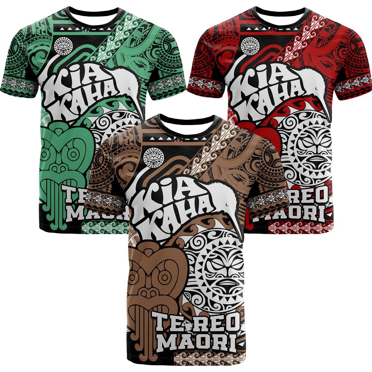 Personalised Te Reo Maori New Zealand T Shirt Kia Haka Maori Tribal Tattoo LT9 Kid - Polynesian Pride