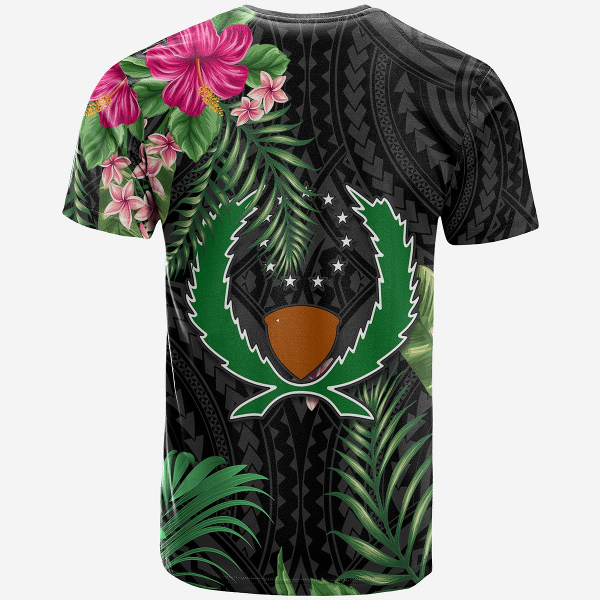 Pohnpei Micronesia T Shirt Tropical Flowers LT13 - Polynesian Pride