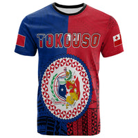 TokoUso T Shirt Tonga and Samoa Together LT13 Unisex Blue - Polynesian Pride