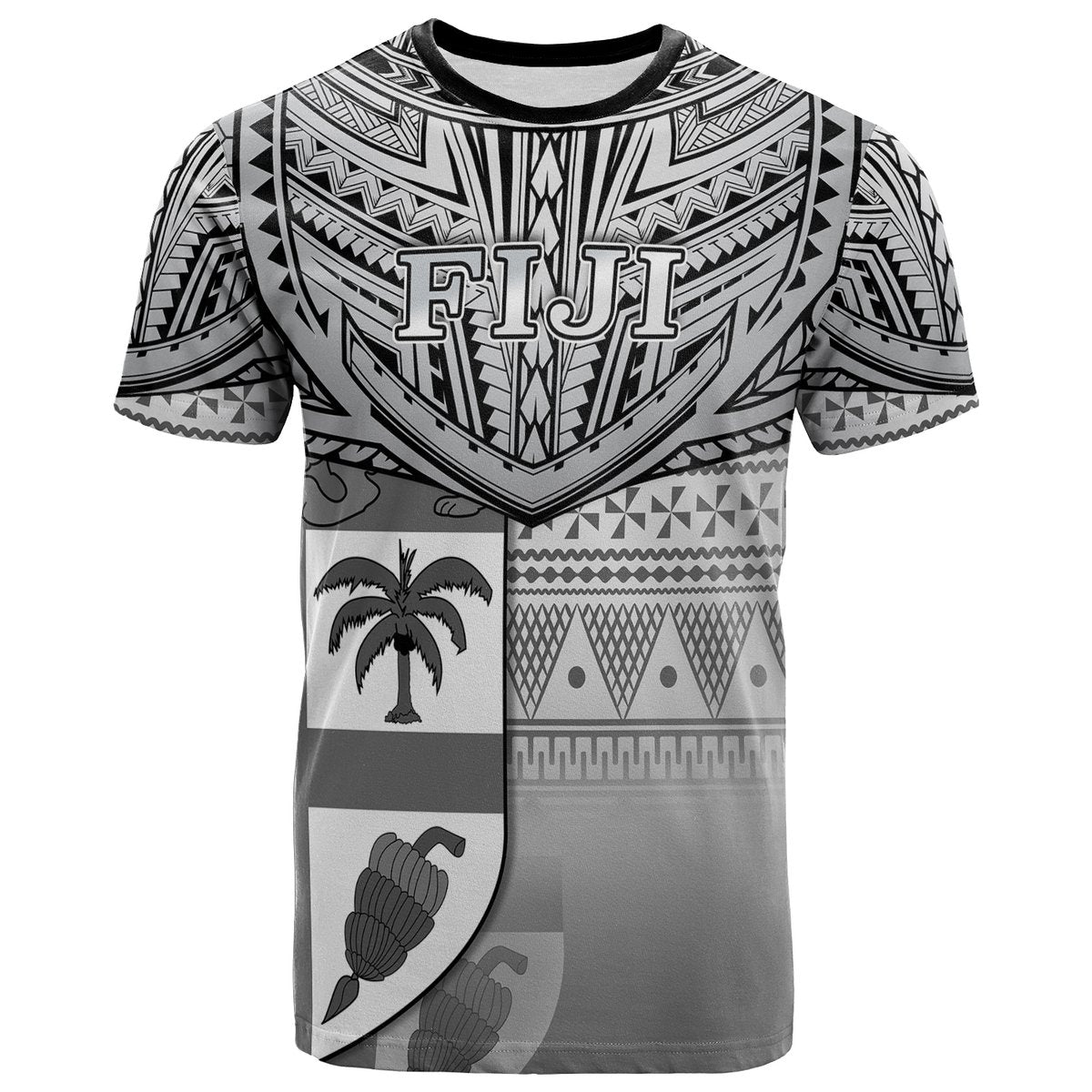 Fiji T Shirt CreativeLove Country Version Black LT13 Unisex Black - Polynesian Pride