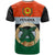 Penama Province Custom T Shirt With Photo Vanuatuan Boar's Tusk Flag Multicolored CTM09 - Polynesian Pride