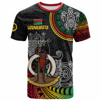 Vanuatu Seal T Shirt with Mutis En Atan Patterns RLT9 - Polynesian Pride