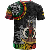 Vanuatu Seal T Shirt with Mutis En Atan Patterns RLT9 - Polynesian Pride