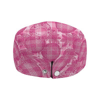 Alaka Hawaii Breadfruit Palaka Motifs Jeff Hat LT14 - Polynesian Pride