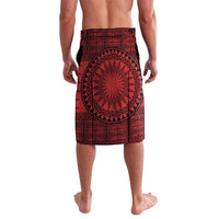 All Red Tonga Malo e lelei Lavalava Vintage Ngatu Tribal Pattern LT9 - Polynesian Pride