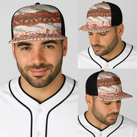Aloha Hawaii Mikioi Lei Baseball Net Cap Cattail Red Tropical Flower Pattern LT14 - Polynesian Pride