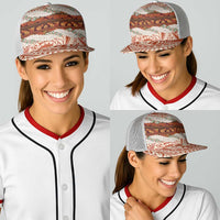 Aloha Hawaii Mikioi Lei Baseball Net Cap Cattail Red Tropical Flower Pattern LT14 - Polynesian Pride
