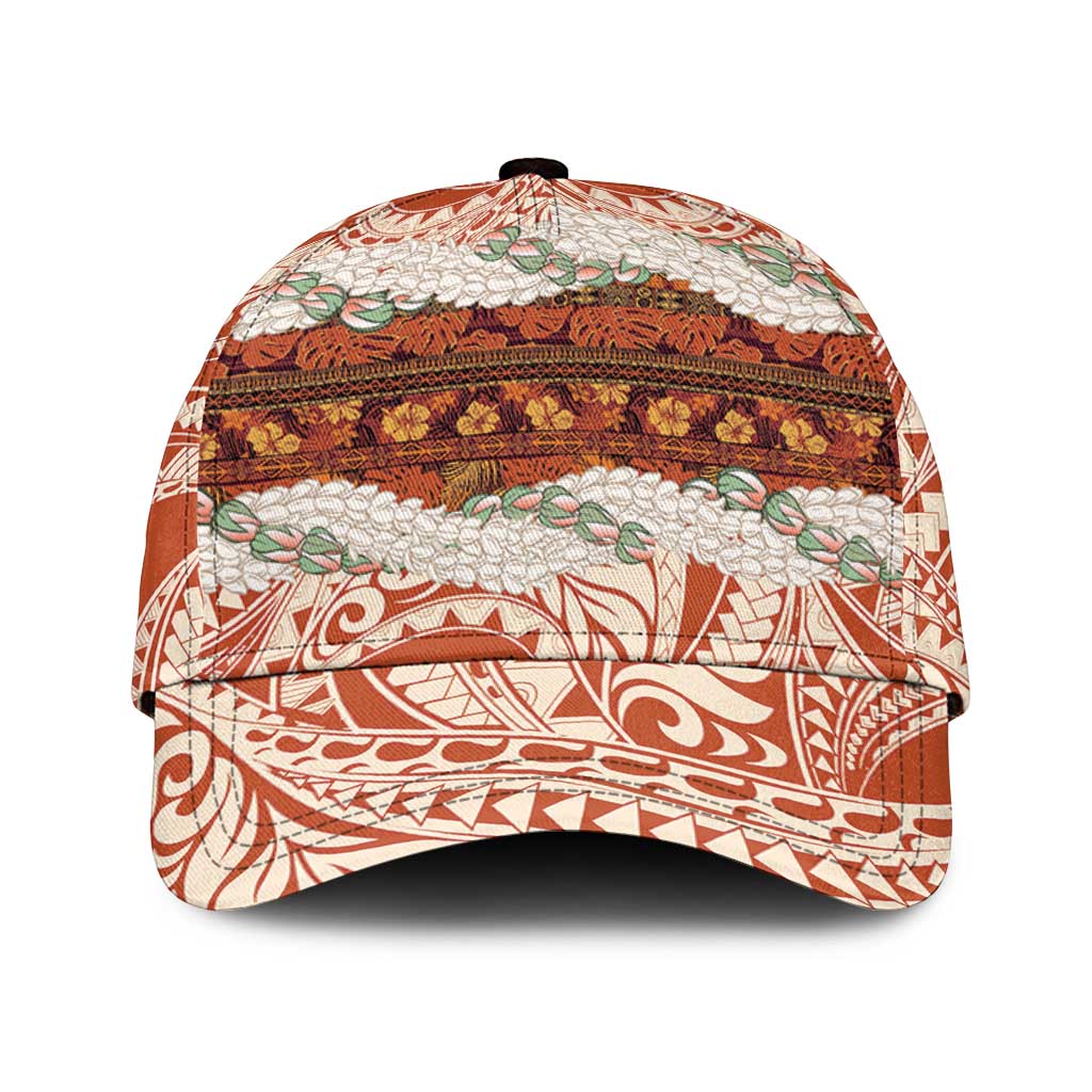 Aloha Hawaii Mikioi Lei Classic Cap Cattail Red Tropical Flower Pattern LT14 Universal Fit Cattail Red - Polynesian Pride