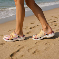 Aloha Hawaii Quilt Floral Patchwork Style Clogs Shoes