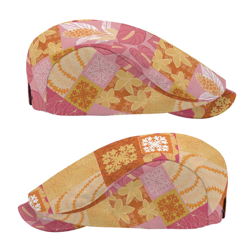 Aloha Hawaii Quilt Floral Patchwork Style Jeff Hat