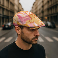 Aloha Hawaii Quilt Floral Patchwork Style Jeff Hat