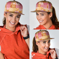 Aloha Hawaii Quilt Floral Patchwork Style Snapback Cap