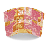 Aloha Hawaii Quilt Floral Patchwork Style Sun Visor Cap