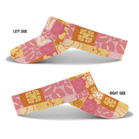 Aloha Hawaii Quilt Floral Patchwork Style Sun Visor Cap